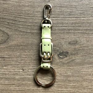 Cole Haan mint green leather key chain